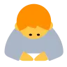 鞠躬 Emoji 🙇 image - Tossface style