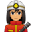 Woman Firefighter: Medium Skin Tone