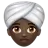 Woman Wearing Turban: Dark Skin Tone