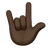 Love-You Gesture: Dark Skin Tone