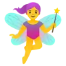 Woman Fairy Emoji 🧚‍♀️ image - Google Noto Color style