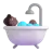 Person Taking Bath: Medium-Dark Skin Tone