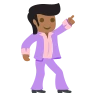 Man Dancing: Medium-Dark Skin Tone Emoji 🕺🏾 image - EmojiTwo style