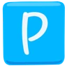负平方拉丁大写字母P. Emoji 🅿 image - Facebook Messenger (2016) style