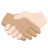 Handshake: Medium Skin Tone, Light Skin Tone