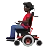 Man In Motorized Wheelchair: Dark Skin Tone