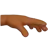 Palm Down Hand: Medium-Dark Skin Tone