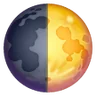 Erstes Viertel-Mond-Symbol Emoji 🌓 image - Samsung style