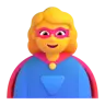 Woman Superhero Emoji 🦸‍♀️ image - Microsoft 3D Fluent style