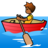 Person Rowing Boat: Medium-Dark Skin Tone