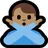 Man Gesturing No: Medium Skin Tone