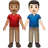 Men Holding Hands: Medium Skin Tone, Light Skin Tone