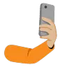 Selfie: Medium-Light Skin Tone Emoji 🤳🏼 image - Google Noto Color Animated style