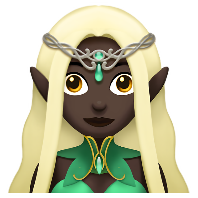 Woman Elf: Dark Skin Tone