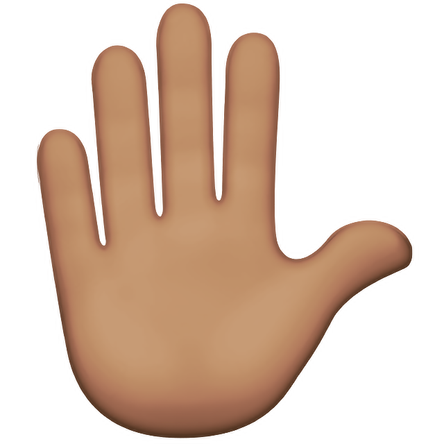 Raised Hand: Medium Skin Tone