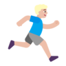 Man Running Facing Right: Medium-Light Skin Tone Emoji 🏃🏼‍♂️‍➡️ image - Microsoft Classic 2D style