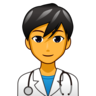 Man Health Worker Emoji 👨‍⚕️ image - Emojidex style