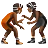 People Wrestling: Medium-Dark Skin Tone