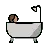 Person Taking Bath: Medium Skin Tone