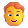 Person: Red Hair Emoji 🧑‍🦰 image - Microsoft 3D Fluent style