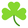 三叶草 Emoji ☘ image - Microsoft Classic 2D style