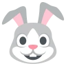 토끼 얼굴 Emoji 🐰 image - EmojiTwo style