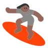 Person Surfing: Medium-Dark Skin Tone Emoji 🏄🏾 image - Tossface style