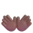 Open Hands: Medium-Dark Skin Tone