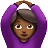 Woman Gesturing Ok: Medium-Dark Skin Tone