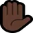 Raised Hand: Dark Skin Tone
