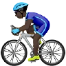 Man Biking: Dark Skin Tone Emoji 🚴🏿‍♂️ image - Apple style