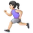 Woman Running: Light Skin Tone