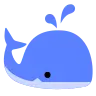 Spouting Whale Emoji 🐳 image - Tossface style