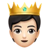 Person With Crown: Light Skin Tone Emoji 🫅🏻 image - Huawei Harmony OS style