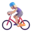 Woman Biking: Medium-Light Skin Tone