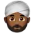 Man Wearing Turban: Medium-Dark Skin Tone