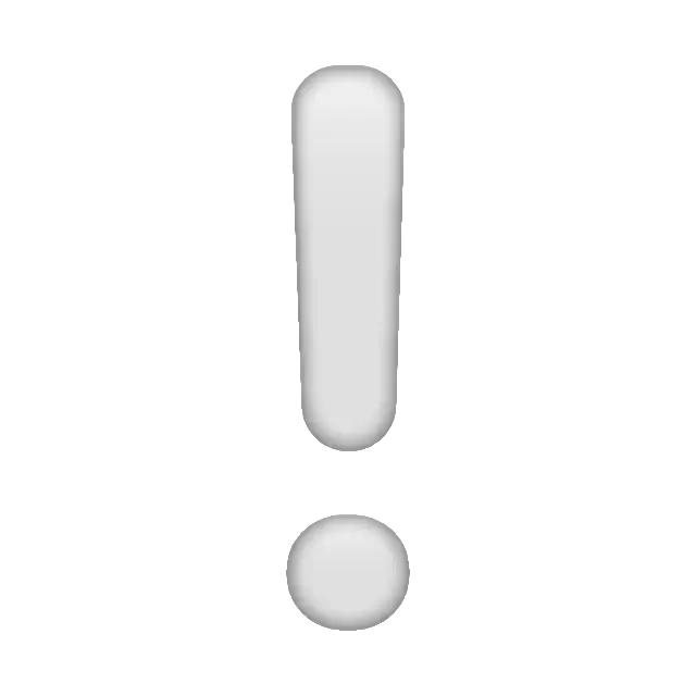 White Exclamation Mark