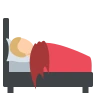 Person In Bed: Medium-Light Skin Tone Emoji 🛌🏼 image - EmojiTwo style