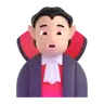Vampire: Light Skin Tone Emoji 🧛🏻 image - Microsoft 3D Fluent style