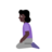 Woman Kneeling: Dark Skin Tone