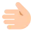 Leftwards Hand: Light Skin Tone