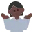 Person Shrugging: Dark Skin Tone