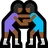 Women Wrestling: Medium-Dark Skin Tone