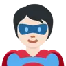 Superhero: Light Skin Tone Emoji 🦸🏻 image - Twitter / X (Twemoji) style