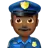 Man Police Officer: Medium-Dark Skin Tone