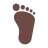 Foot: Dark Skin Tone