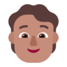Person: Medium Skin Tone Emoji 🧑🏽 image - Microsoft Classic 2D style