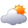 Emoji Napfelhő mögött ⛅ image - Emojidex style