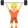 Person Lifting Weights: Medium-Light Skin Tone Emoji 🏋🏼 image - Twitter / X (Twemoji) style