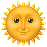 Emoji Sole con la faccia 🌞 image - Apple style
